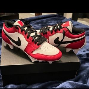 Jordan 1 Low TD Cleat Chicago 2023 Men’s Size 9 NEW FJ6245-106